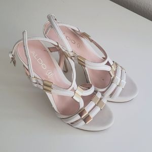 Aldo white shoes, high heels